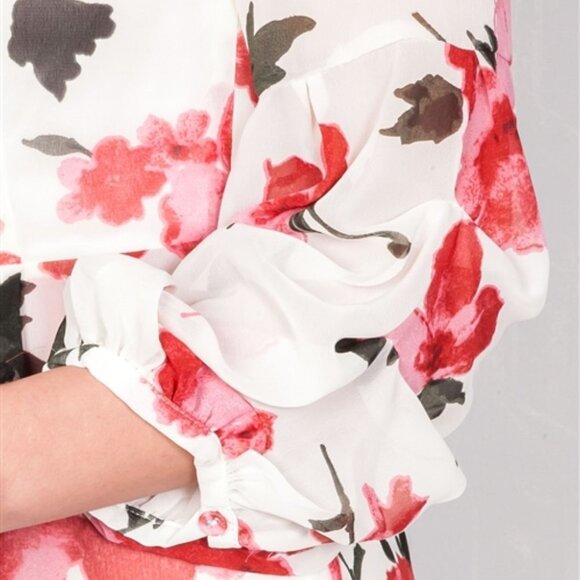 CHIC FLORAL MAXI ROMPER - Picture 3 of 4